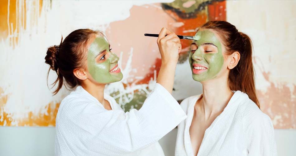 Skincare with spinach